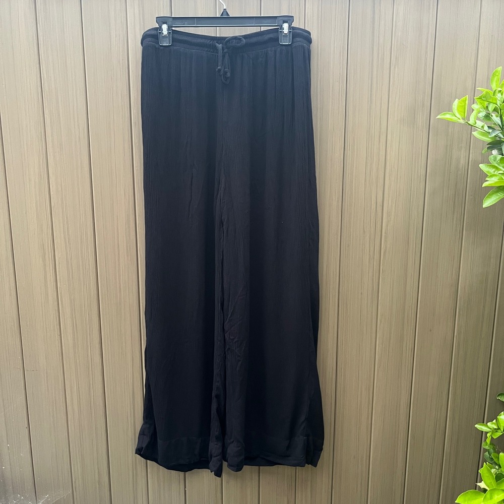 New Z Supply Whitesands Wide Leg Drawstring Pants sz XL Gauzy Beachy Loungewear - Picture 4 of 11